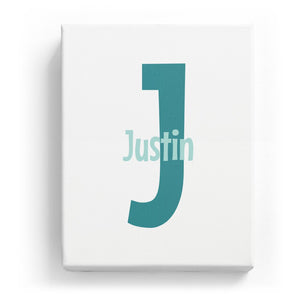 Justin Overlaid on J - Cartoony