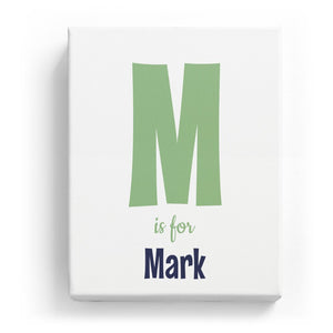 M is for Mark - Cartoony
