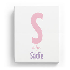 S is for Sadie - Cartoony