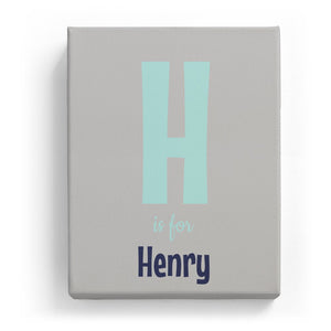 H is for Henry - Cartoony