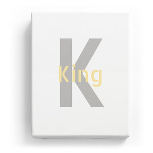 King Overlaid on K - Stylistic