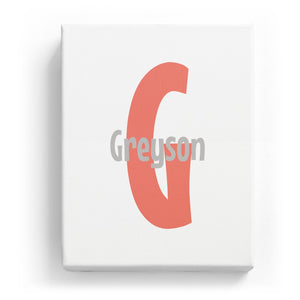 Greyson Overlaid on G - Cartoony