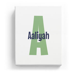 Aaliyah Overlaid on A - Cartoony