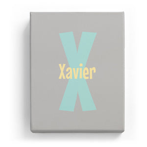Xavier Overlaid on X - Cartoony