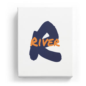 River Overlaid on R - Artistic