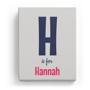 H is for Hannah - Cartoony