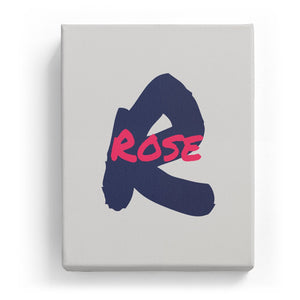 Rose Overlaid on R - Artistic