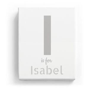 I is for Isabel - Stylistic