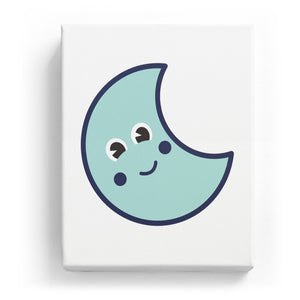 Moon with Face - No Background
