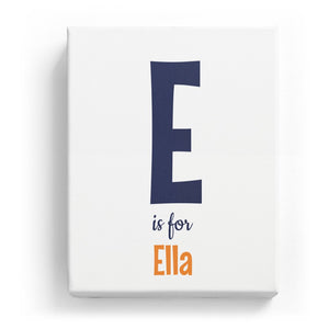 E is for Ella - Cartoony