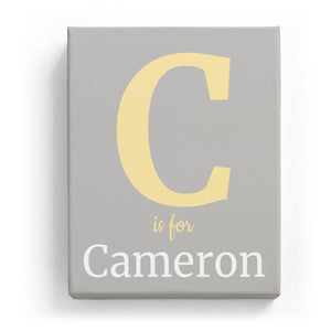 C is for Cameron - Classic