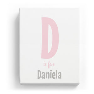 D is for Daniela - Cartoony