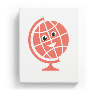 Globe with Face - No Background