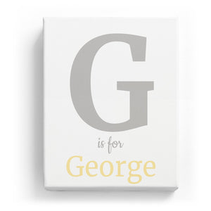 G is for George - Classic