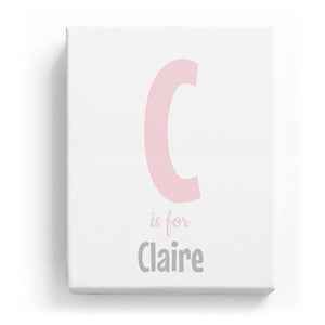 C is for Claire - Cartoony