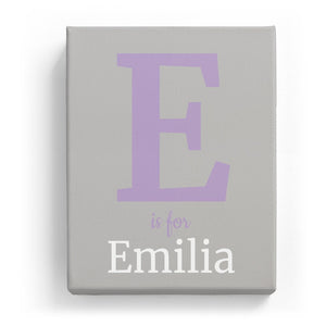 E is for Emilia - Classic