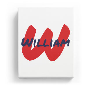 William Overlaid on W - Artistic