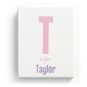 T is for Taylor - Cartoony