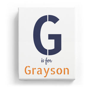G is for Grayson - Stylistic