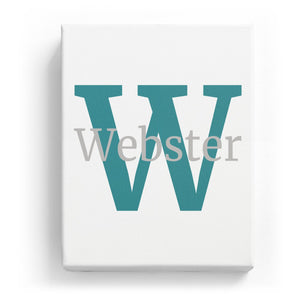 Webster Overlaid on W - Classic