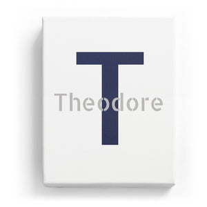 Theodore Overlaid on T - Stylistic