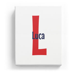 Luca Overlaid on L - Cartoony