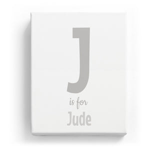 J is for Jude - Cartoony