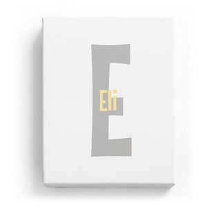 Eli Overlaid on E - Cartoony
