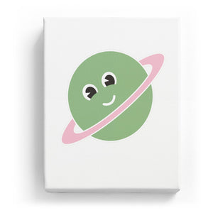 Saturn with Face - No Background