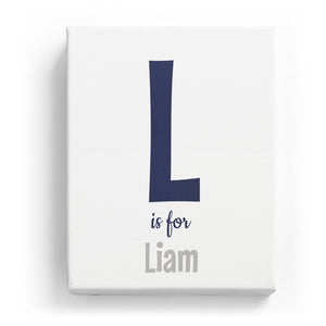 L is for Liam - Cartoony