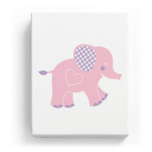 Elephant with a Heart - No Background