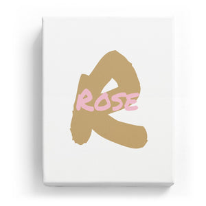 Rose Overlaid on R - Artistic