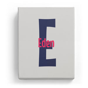 Eden Overlaid on E - Cartoony