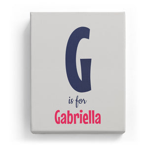 G is for Gabriella - Cartoony