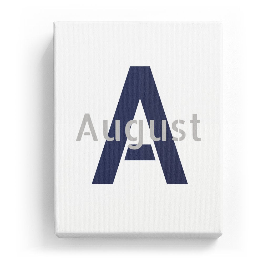 August's Personalized Canvas Art