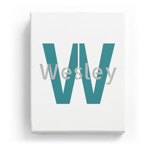 Wesley Overlaid on W - Stylistic