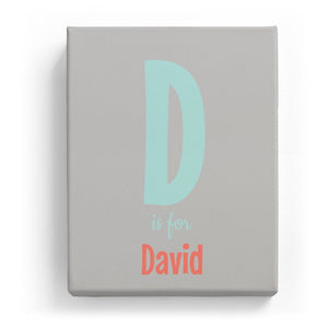 D is for David - Cartoony