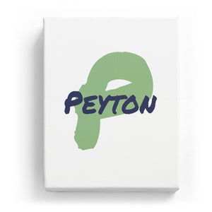 Peyton Overlaid on P - Artistic