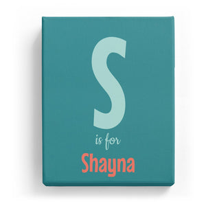 S is for Shayna - Cartoony