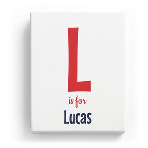 L is for Lucas - Cartoony