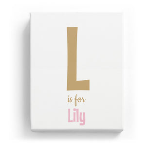 L is for Lily - Cartoony