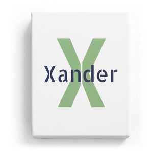 Xander Overlaid on X - Stylistic