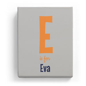 E is for Eva - Cartoony