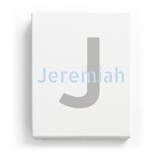 Jeremiah Overlaid on J - Stylistic