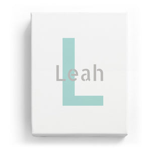 Leah Overlaid on L - Stylistic