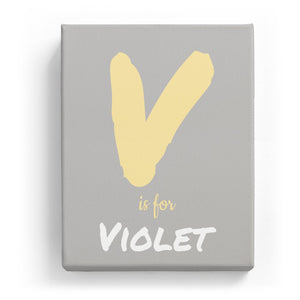 V is for Violet - Artistic
