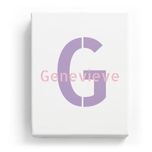 Genevieve Overlaid on G - Stylistic