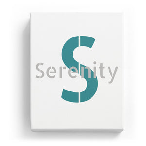 Serenity Overlaid on S - Stylistic