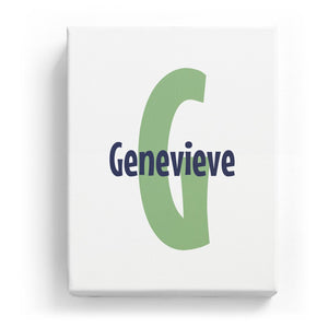 Genevieve Overlaid on G - Cartoony