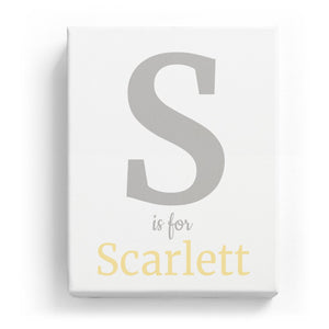 S is for Scarlett - Classic